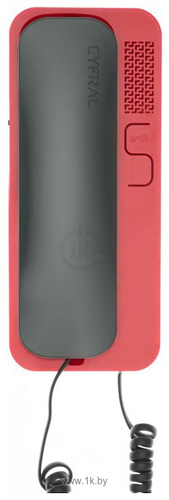 Фотографии Cyfral Unifon Smart B (красный, с графитовой трубкой)