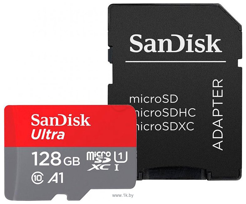 Фотографии SanDisk Ultra SDSQUAB-128G-GN6MA 128GB (с адаптером)