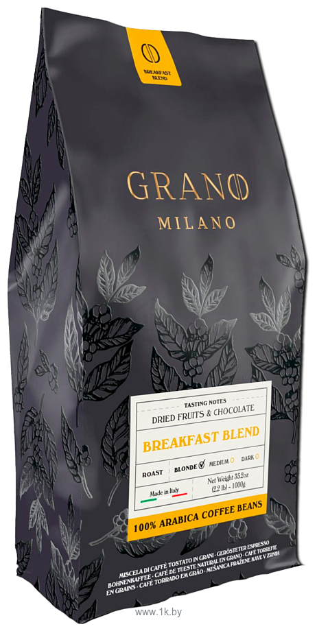 Фотографии Grano Milano Breakfast Blend зерновой 1 кг