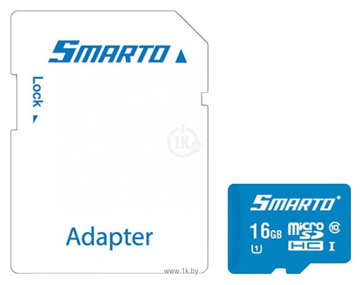 Фотографии Smarto microSDHC Class 10 UHS-I U1 16GB + SD adapter