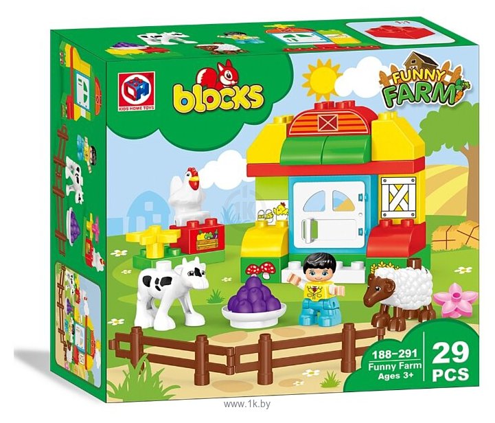 Фотографии Kids home toys Blocks 188-291 Funny Farm