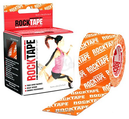 Фотографии RockTape Classic 5 см x 5 м (оранжевый логотип)