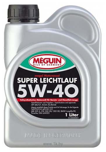 Фотографии Meguin Megol Super Leichtlauf 5W-40 1л