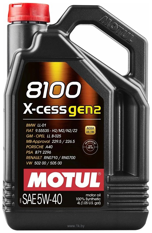 Фотографии Motul 8100 X-cess gen2 5W-40 4л