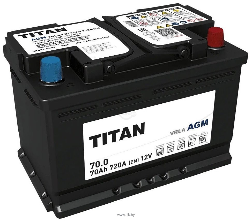Фотографии Titan AGM R+ (70Ah)