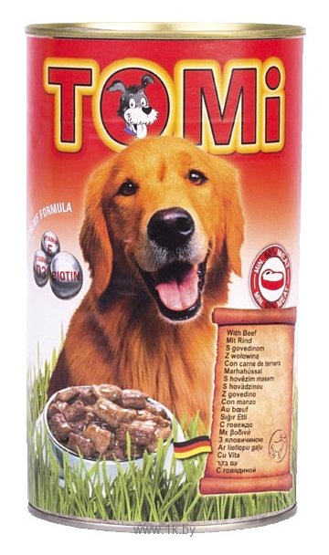 Фотографии ToMi (1.2 кг) 1 шт. Консервы для собак с говядиной