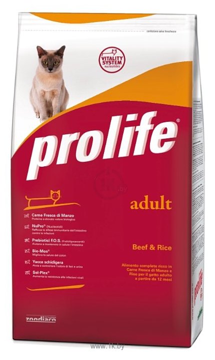 Фотографии Prolife (0.4 кг) Adult с говядиной и рисом