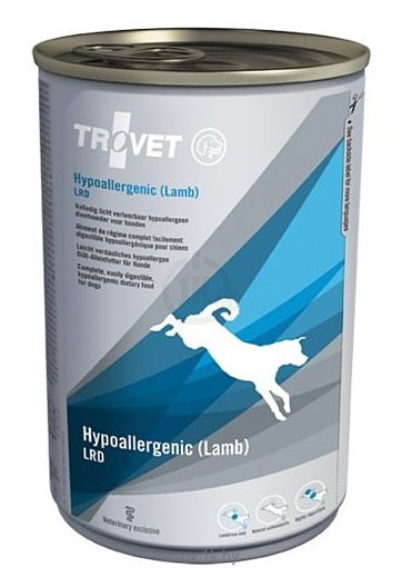 Фотографии TROVET (0.4 кг) 1 шт. Dog Hypoallergenic LRD (Lamb) canned