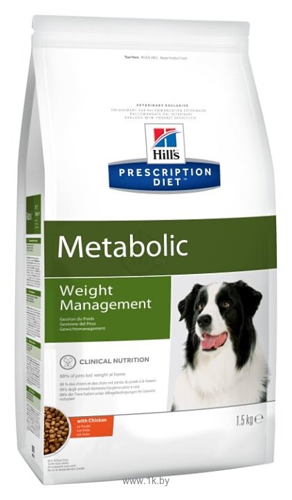 Фотографии Hill's (1.5 кг) Prescription Diet Metabolic Canine Original dry