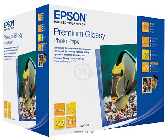 Фотографии Epson Premium Glossy Photo Paper 13х18 500 листов (C13S042199)