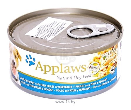 Фотографии Applaws Dog Chicken Breast with Tuna Fillet & Vegetables canned (0.156 кг) 1 шт.