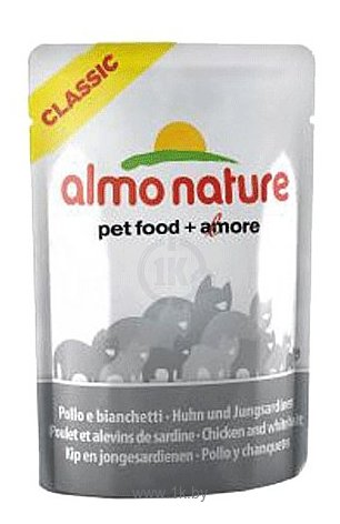 Фотографии Almo Nature Classic Adult Cat Chicken and White Bait (0.055 кг) 12 шт.