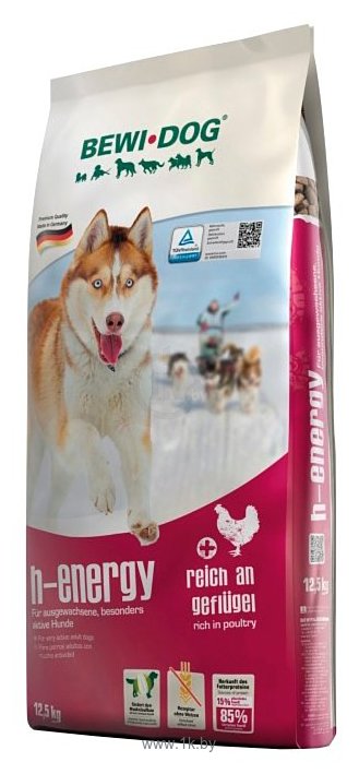Фотографии Bewi Dog H-energy rich in Poultry для собак с повышенной активностью (12.5 кг)