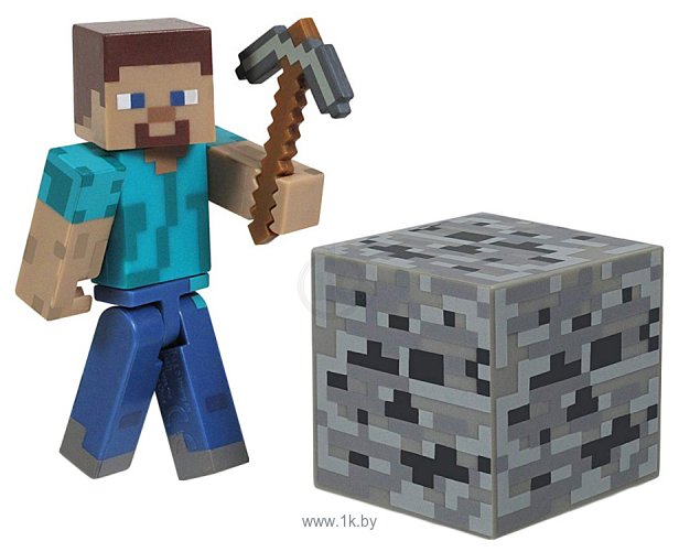 Фотографии Jazwares Minecraft Steve Игрок с аксессуарами