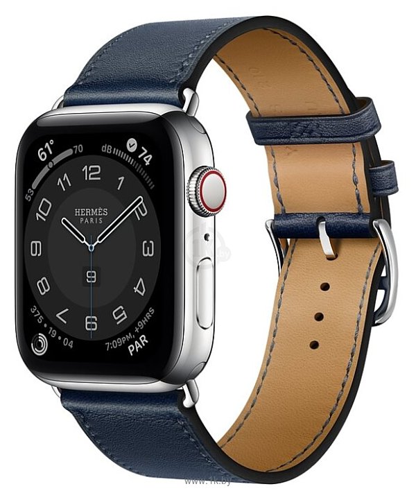 Фотографии Apple Watch Herms Series 6 GPS + Cellular 44мм Stainless Steel Case with Navy Swift Leather Single Tour