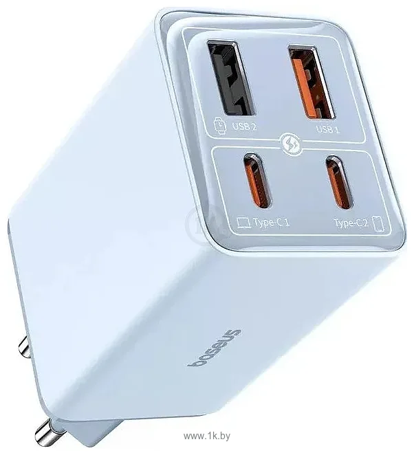 Фотографии Baseus GaN6 Pro Fast Charger 2C+2U 65W P10162701313-00 (голубой) Фотографии Baseus GaN6 Pro Fast Charger 2C+2U 65W P10162701313-00 (голубой)