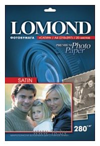 Фотографии Lomond Атласная тепло-белая A4 280 г/кв.м. 20 листов (1104201)