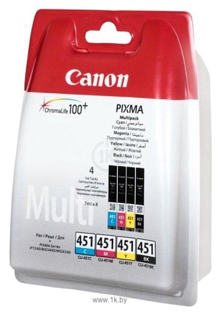 Фотографии Аналог Canon CLI-451 Multipack 