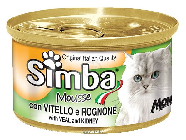 Фотографии Simba Мусс для кошек с телятиной и почками (0.085 кг) 1 шт.