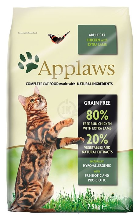 Фотографии Applaws Adult Cat Chicken with Extra Lamb (0.4 кг)