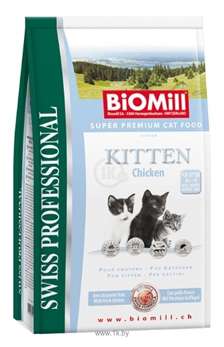 Фотографии Biomill Swiss Professional Kitten Chicken (10 кг)