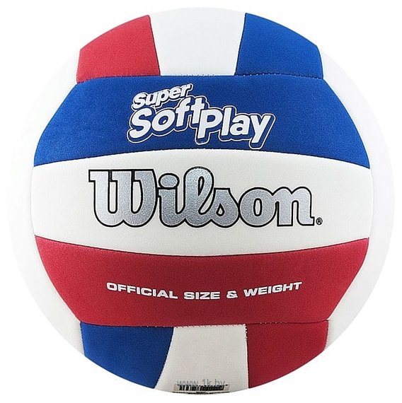 Фотографии Wilson Super Soft Play Volleyball (5 размер, красный/белый/синий)