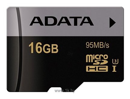 Фотографии ADATA Premier Pro microSDHC Class 10 UHS-I U3 16GB + SD adapter