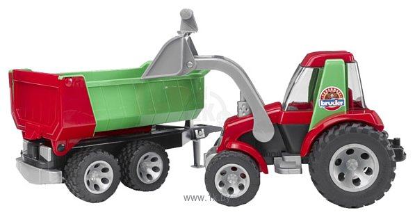 Фотографии Bruder Roadmax Tractor with Front Loader/Rear Tipper 20116