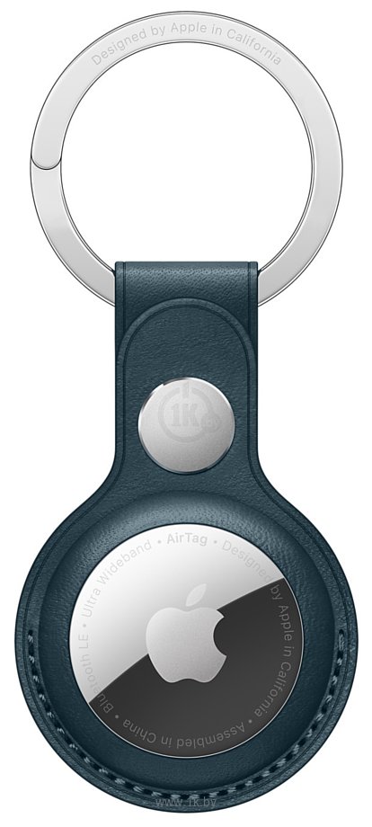 Фотографии Apple кожаный для AirTag с кольцом для ключей (балтийский синий) MHJ23