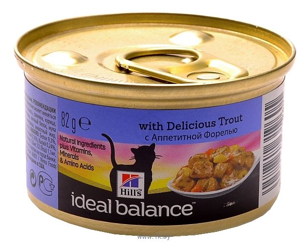 Фотографии Hill's Ideal Balance Feline with Delicious Trout canned (0.082 кг) 3 шт.
