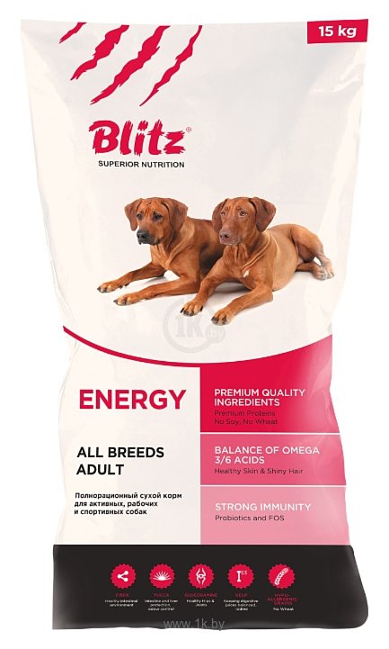 Фотографии Blitz (2 кг) Adult Dog Energy dry