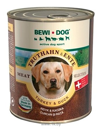 Фотографии Bewi Dog Meat Selection с индейкой и уткой (0.8 кг) 6 шт.