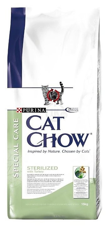 Фотографии CAT CHOW Special Care Sterilized с индейкой (15 кг)