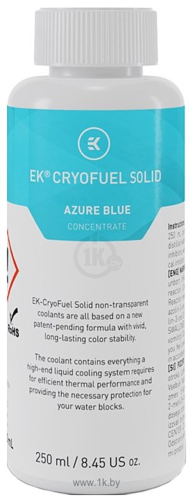 Фотографии EKWB EK-CryoFuel Solid Azure Blue (250 мл)