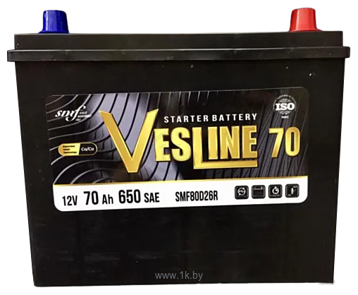 Фотографии Vesline Asia R+ (70Ah)