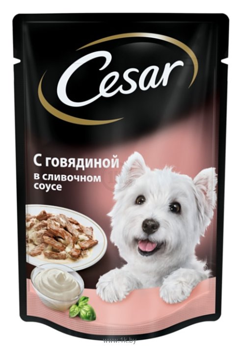 Фотографии Cesar (0.1 кг) 1 шт. С говядиной в сливочном соусе