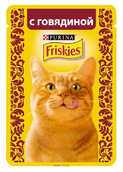 Фотографии Friskies (0.085 кг) 1 шт. Кусочки в подливе с Говядиной