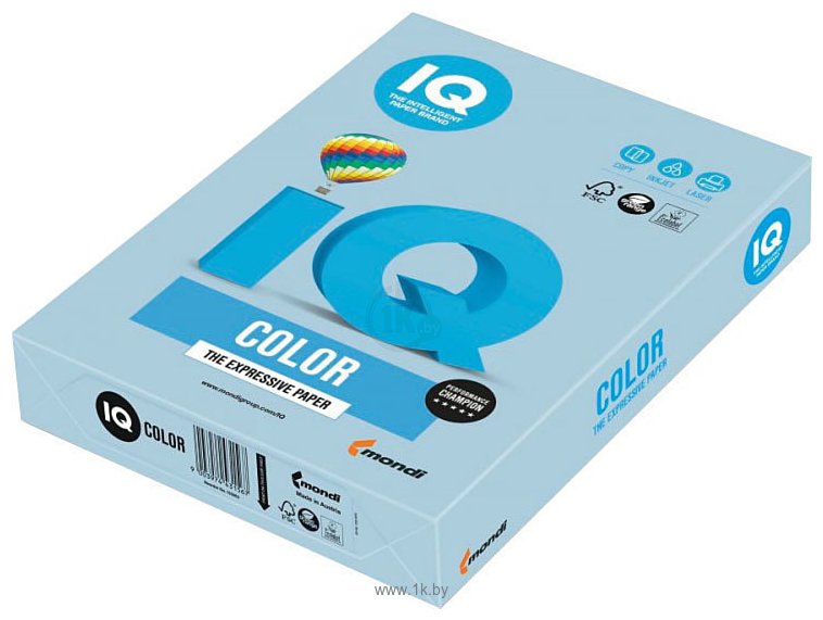 Фотографии IQ Color OBL70 A4 (голубой лед, 80 г/м2, 500 л)