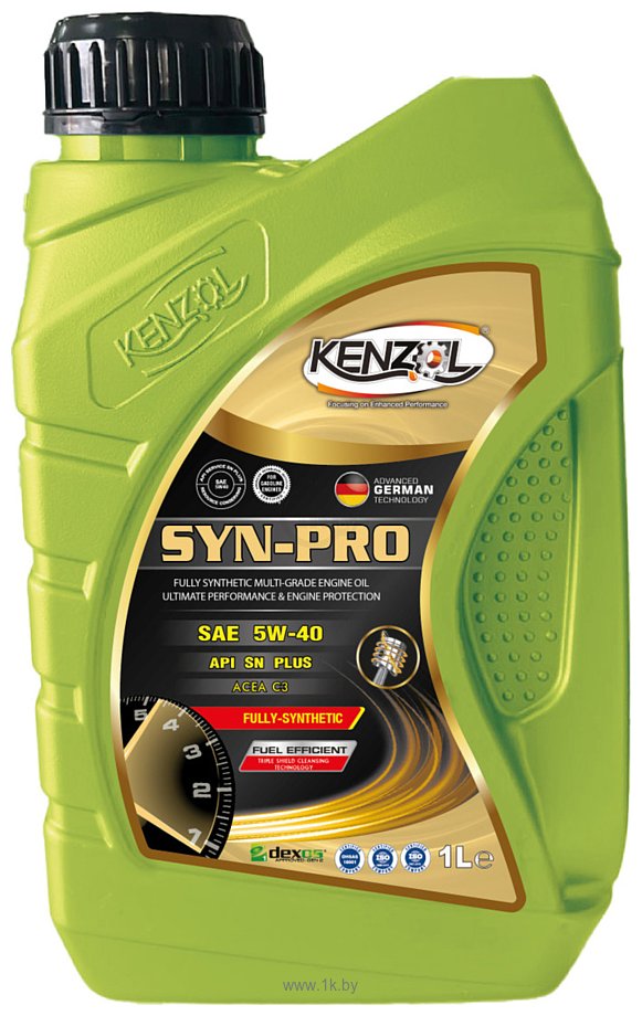 Фотографии Kenzol Syn-Pro SAE 5W-40 API SN+ Dexos1 1л