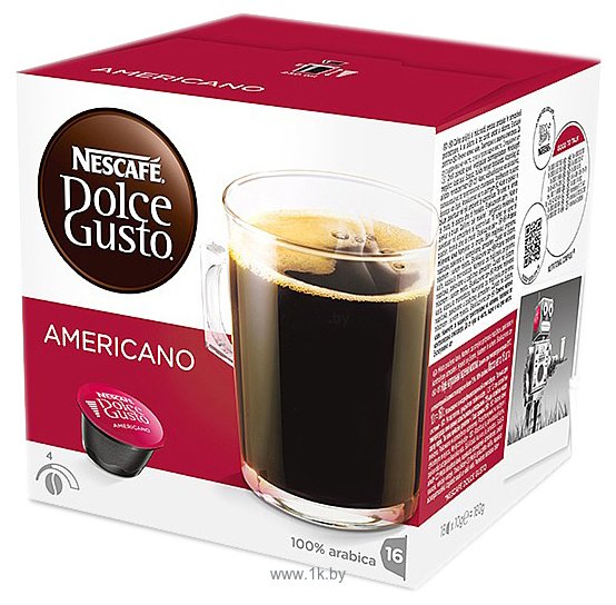 Фотографии Nescafe Dolce Gusto Americano капсульный 16 шт (16 порций)