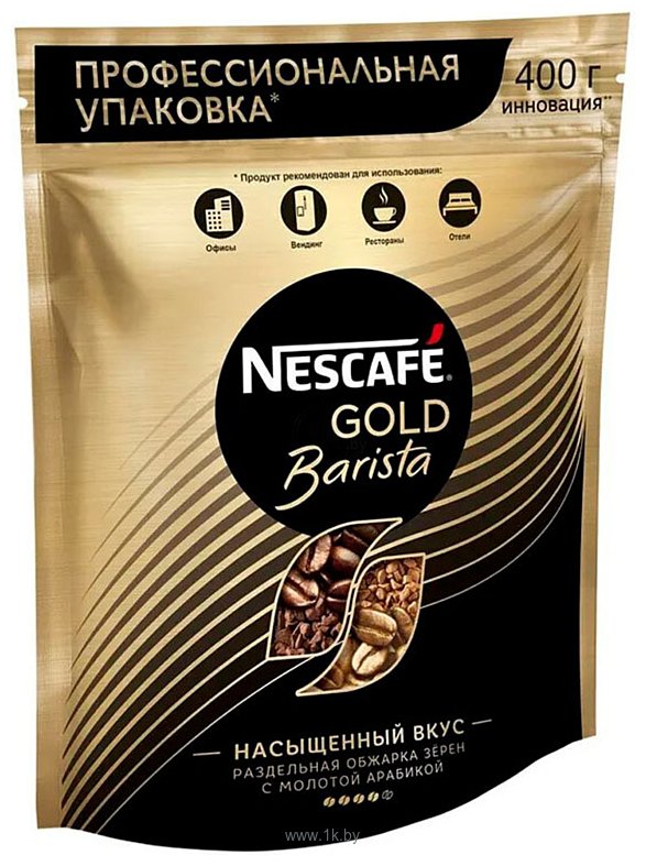 Фотографии Nescafe Gold Barista растворимый 400 г