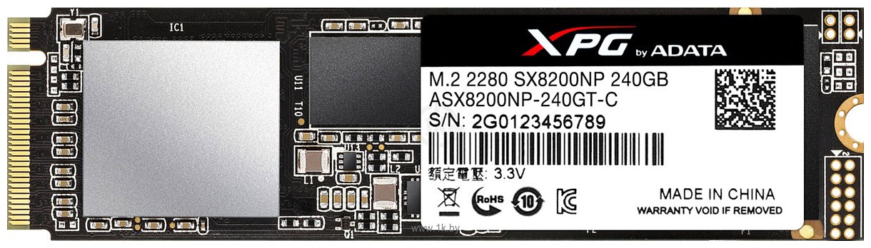 Фотографии ADATA XPG SX8200 240GB ASX8200NP-240GT-C