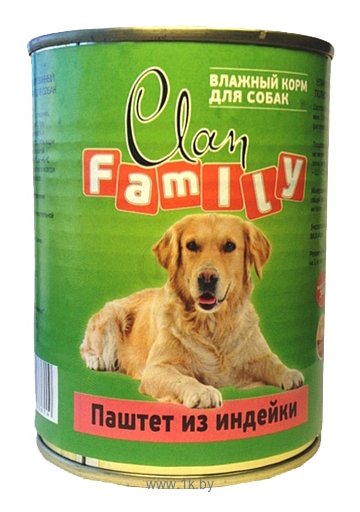 Фотографии CLAN Family Паштет из индейки для собак (0.340 кг) 12 шт.
