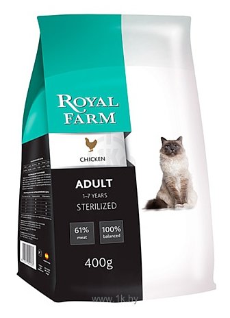 Фотографии Royal Farm (2 кг) Сухой корм для кошек Adult Sterilized Chicken