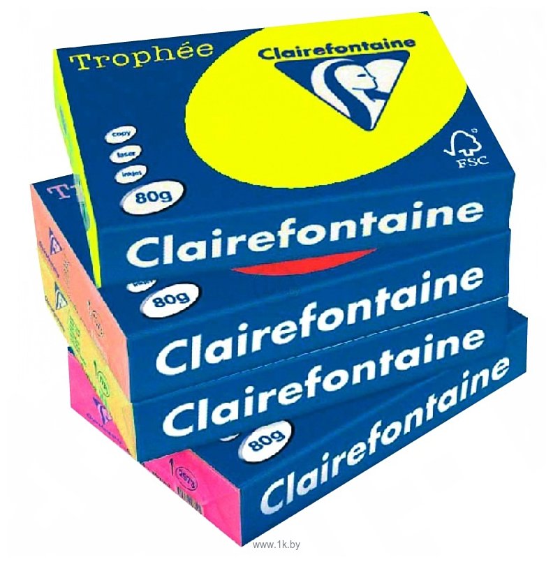 Фотографии Clairefontaine Trophee пастель A4 80 г/кв.м 500 л (светло-розовый)