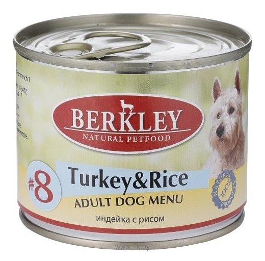 Фотографии Berkley (0.2 кг) 1 шт. Паштет для собак #8 Индейка с рисом