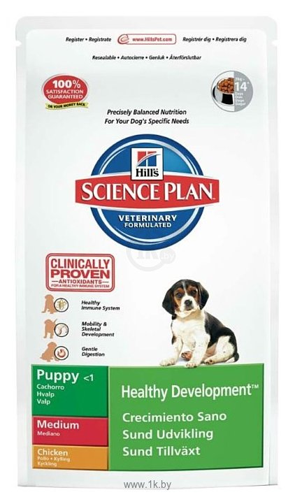 Фотографии Hill's (3 кг) Science Plan Puppy Healthy Development Medium Chicken