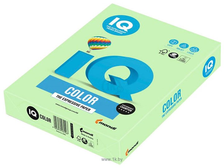 Фотографии IQ Color MG28 A4 (зеленый, 80 г/м2, 500 л)