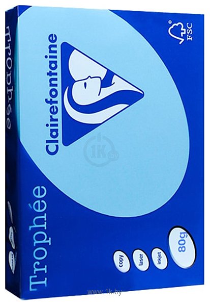 Фотографии Clairefontaine Trophee A4 80 г/кв.м 500 л 1971C (светло-голубой)