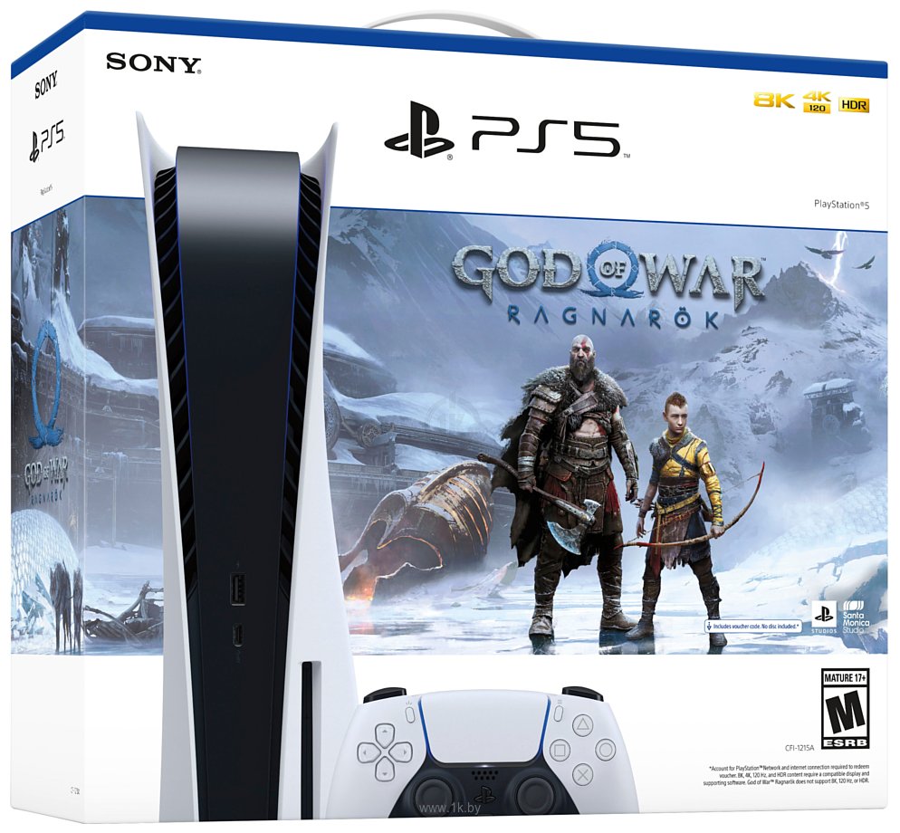 Фотографии Sony PlayStation 5 + God of War: Ragnarok